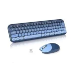 Wireless Keyboard And Mouse Combo, Meidosa 2.4ghz Colorful Full-size Retro