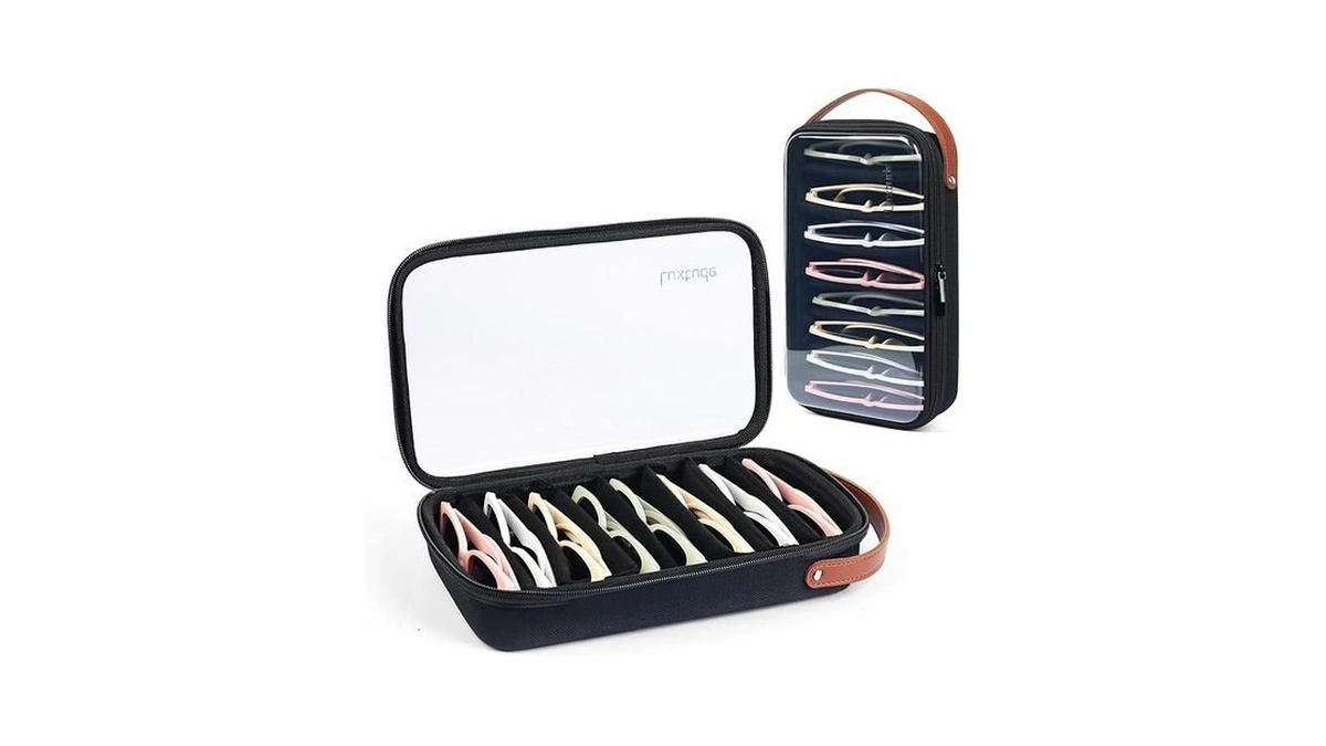 Luxtude Travel Sunglasses Organizer Case For Women Men, Glasses Case
