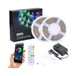 Miheal Led Strip Lights Bluetooth - 65.6ft Rgb 5050 Led