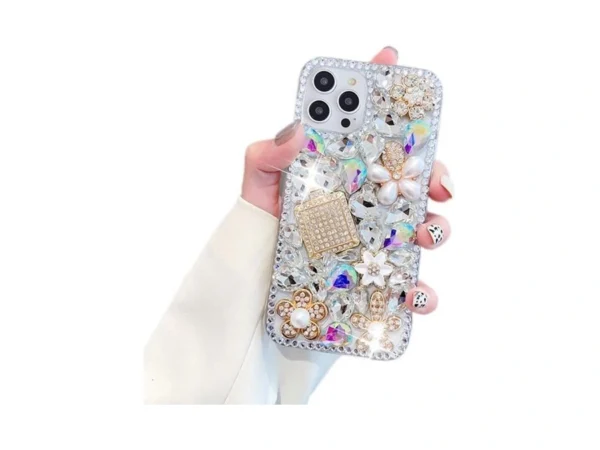 Poowear Compatible With Iphone 14 Pro Max Bling Diamond Case,luxury
