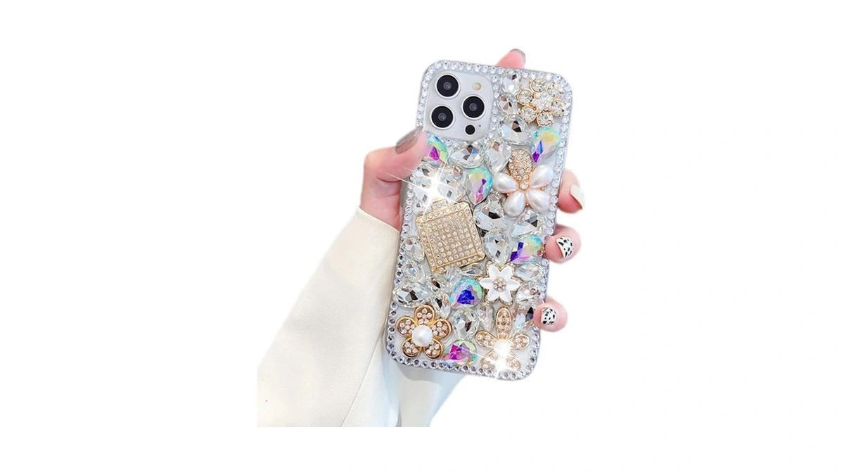 Poowear Compatible With Iphone 14 Pro Max Bling Diamond Case,luxury