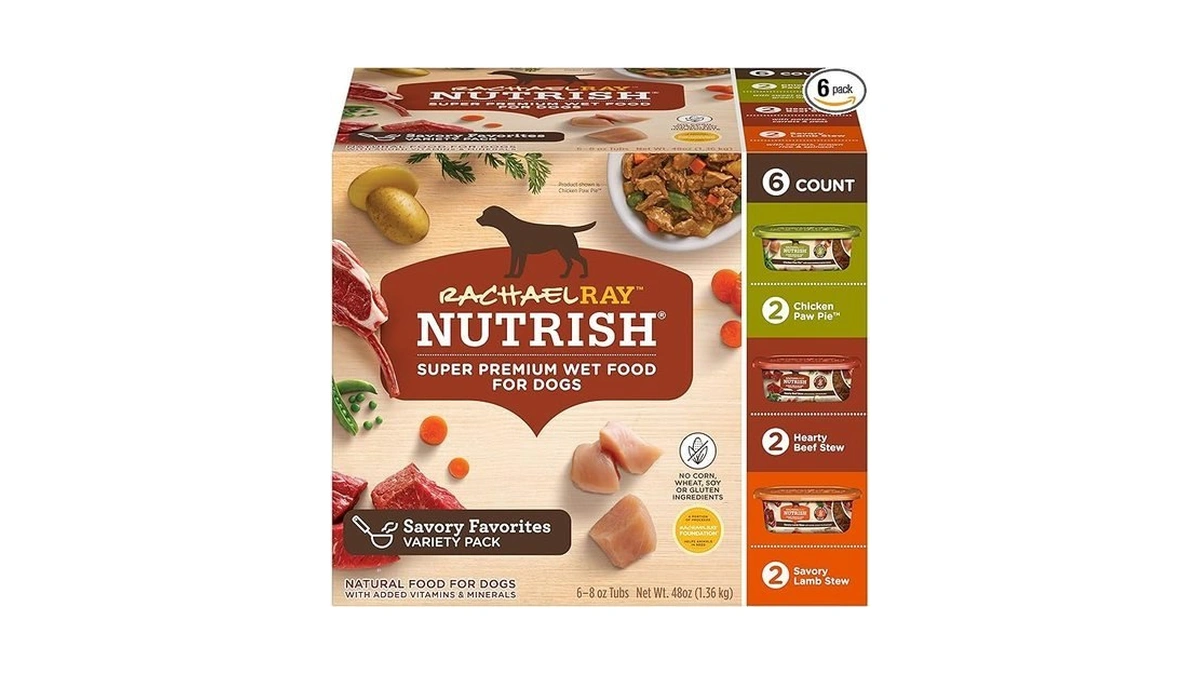Nutrish Rachael Ray Premium Natural Wet Dog Food, Savory Favorites