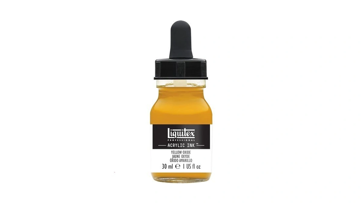 Liquitex Professional Acrylic Ink, 1-oz (30ml) Jar, Yellow Oxide