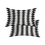 Baonews Black White Diamond Throw Pillow Covers,abstract Black And White