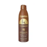 Coppertone Tanning Sunscreen Spray With Broad Spectrum Spf 15, Water