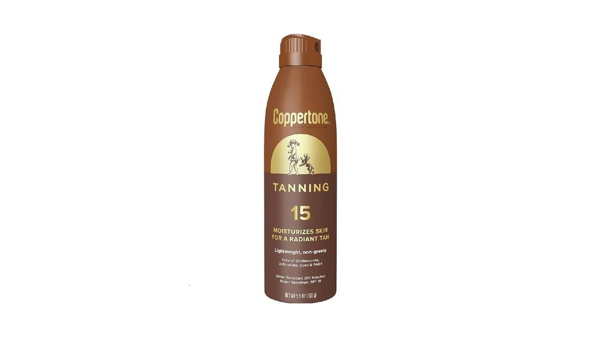Coppertone Tanning Sunscreen Spray With Broad Spectrum Spf 15, Water
