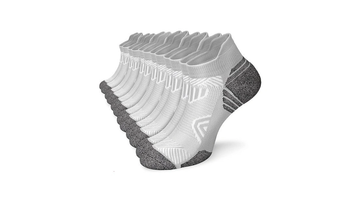 Cushioned Cotton Ankle Compression Socks For Men Women 6 Pairs
