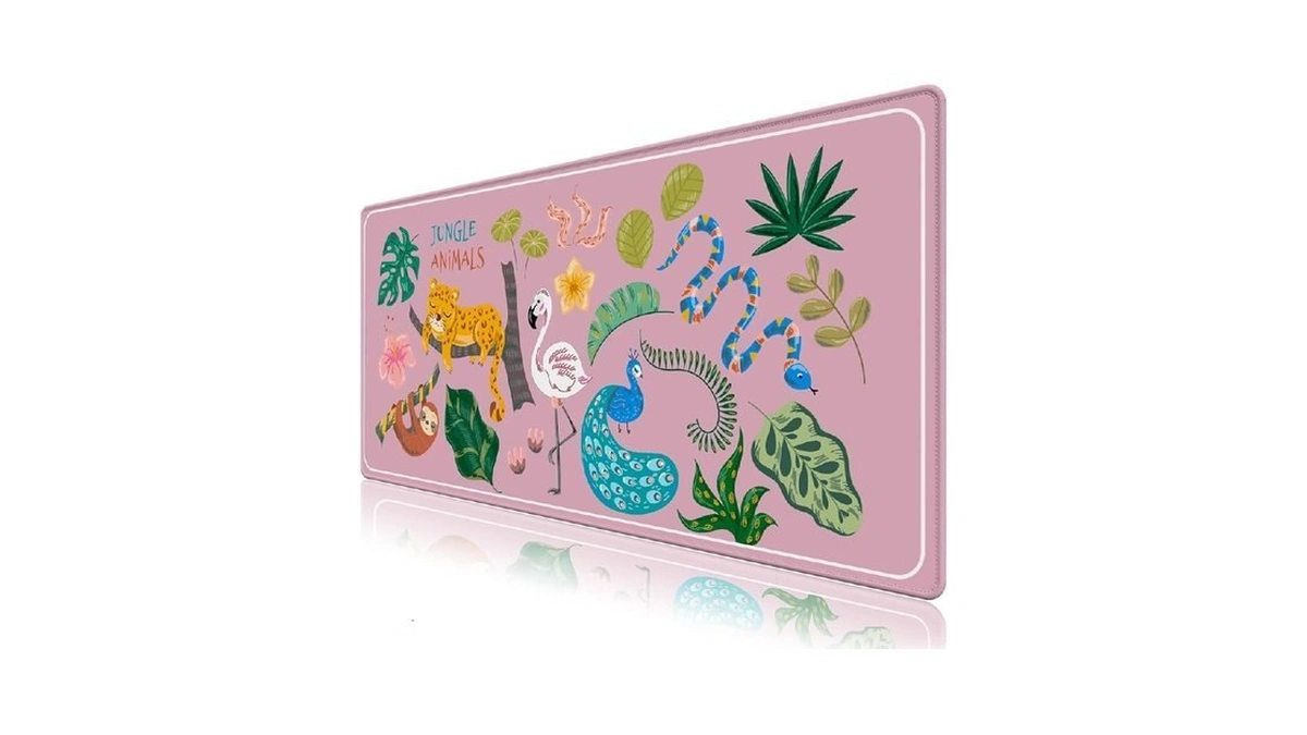 Aimsa Large Pink Mouse Pad For Desk, Computer Desk Mat