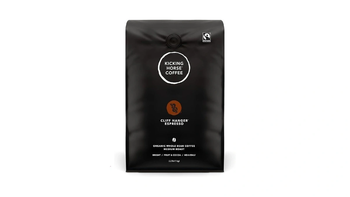 Kicking Horse Coffee Cliff Hanger Espresso, Medium Roast, Whole Bean,