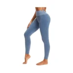 Stelle Workout Ribbed Seamless Leggings For Women High Waist Tummy