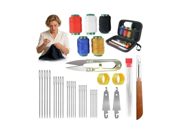 38 Pcs Stainless Steel Needles For Hand Sewing With Storage
