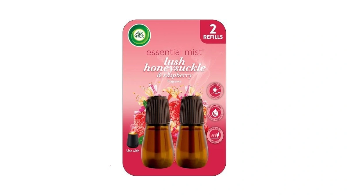 Air Wick Essential Mist Refill, 2 Ct, Lush Honeysuckle &