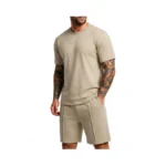 Prinstory Mens Short Sleeve Outfits 2 Piece Trackuits Summer Casual