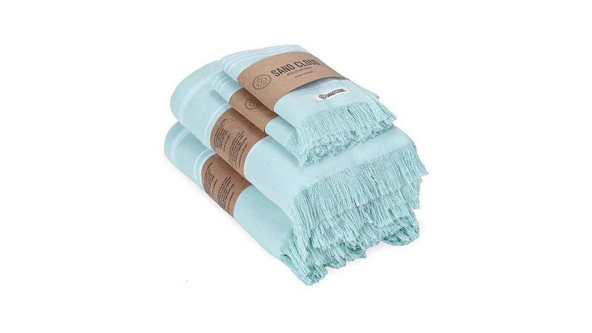 Sand Cloud Turkish Bath Towels Bundle For Bathroom, Set Of
