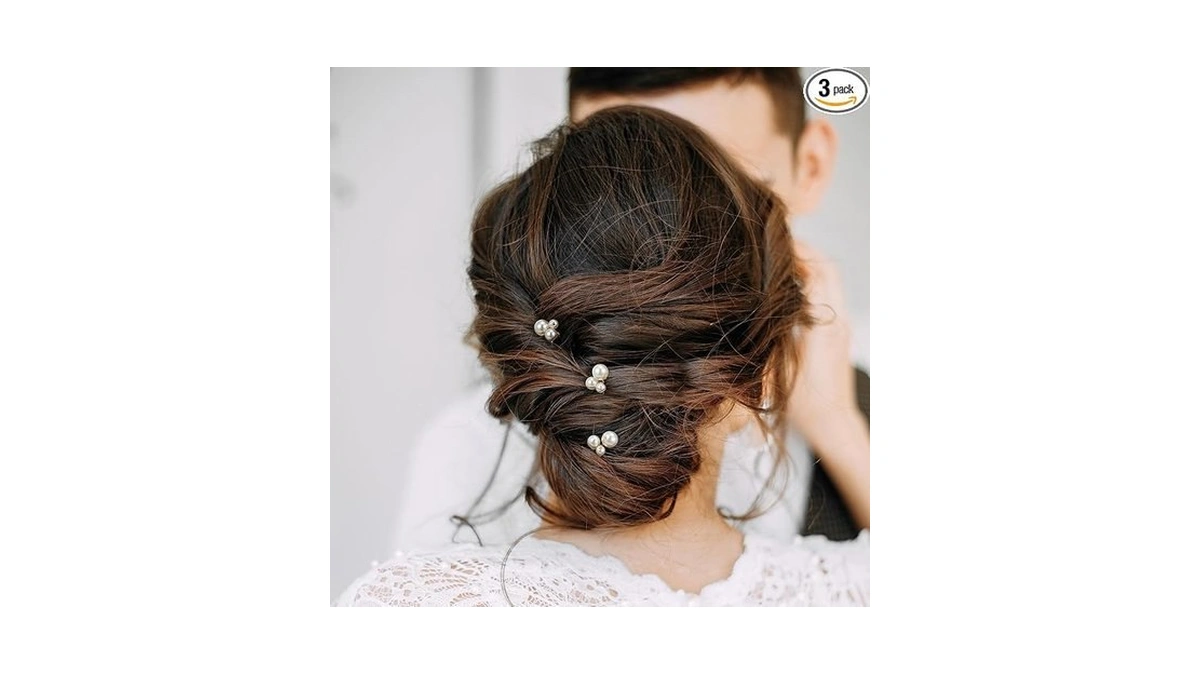 Sweetv Bridal Hair Pins Pearl Headpiece For Brides, Bridesmaids, And