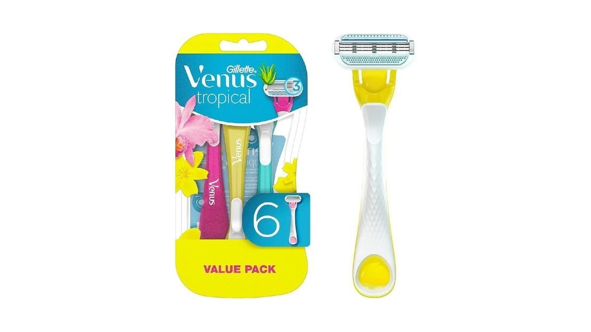 Gillette Venus Tropical Value Pack 6 Disposable Razors 3 Blades