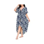 In'voland Women Plus Size Long Cover Up Stripe Bikini Coverups