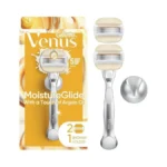 Venus Moistureglide Women's Razor, Reusable Handle, 2 Razor Blade Refills