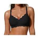 Cocomarts Jelly Bras For Women No Underwire Scalloped Push Up