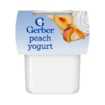 Gerber Stage 2 Baby Food, Peach Yogurt Tubs, Calcium Helps