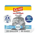 Glad Forceflex Maxstrength Xl Kitchen Trash Bags, 20 Gal, Fresh