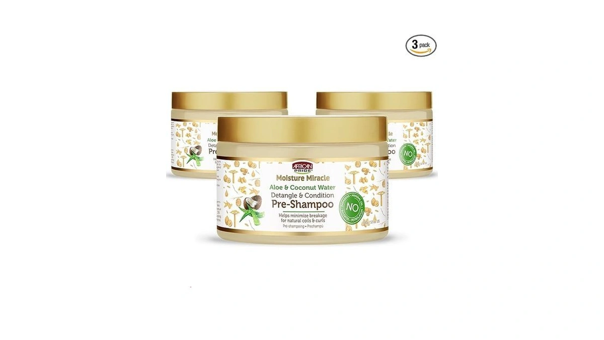 African Pride Moisture Miracle Pre-shampoo Hair Detangler With Aloe &