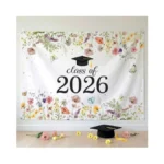 Lofaris Pink Floral Graduation Decorations 2026, Class Of 2026 Wildflower
