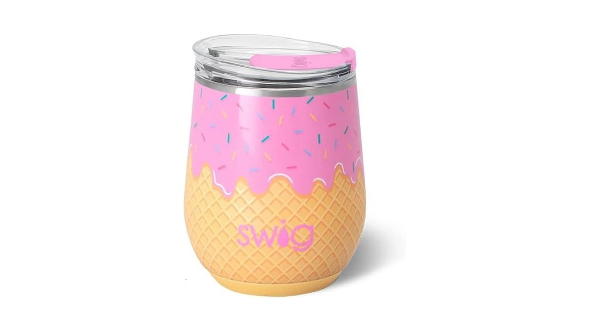 Swig Life 12oz Wine Tumbler With Lid, Stainless Steel, Dishwasher