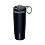 Kisskind 20 Oz Iced Coffee Tumbler With Hidden Straw, Insulated