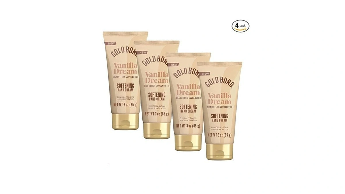 Gold Bond Vanilla Dream Softening Hand Cream Set, Luxurious Everyday