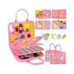 Qizfun Toddler Busy Board Montessori Toys – Sensory Busy Book,