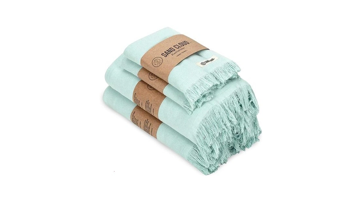 Sand Cloud Turkish Bath Towels Bundle For Bathroom, Set Of