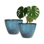 Vanslogreen Plant Pots Set Of 2, 8 Inch Plastic Planters