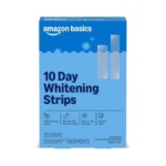 Amazon Basics 10 Day Teeth Whitening Strips Kit, 10 Treatments,