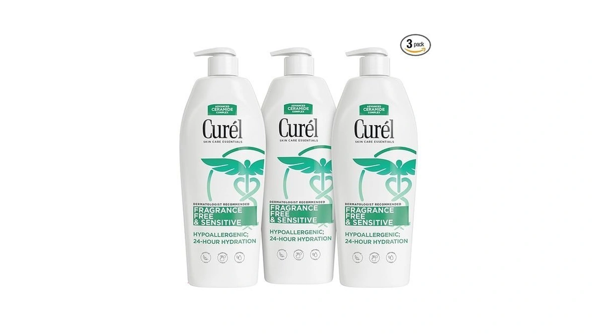 Curel Fragrance Free Lotion, Sensitive Hypoallergenic Lotion For Dry Skin,