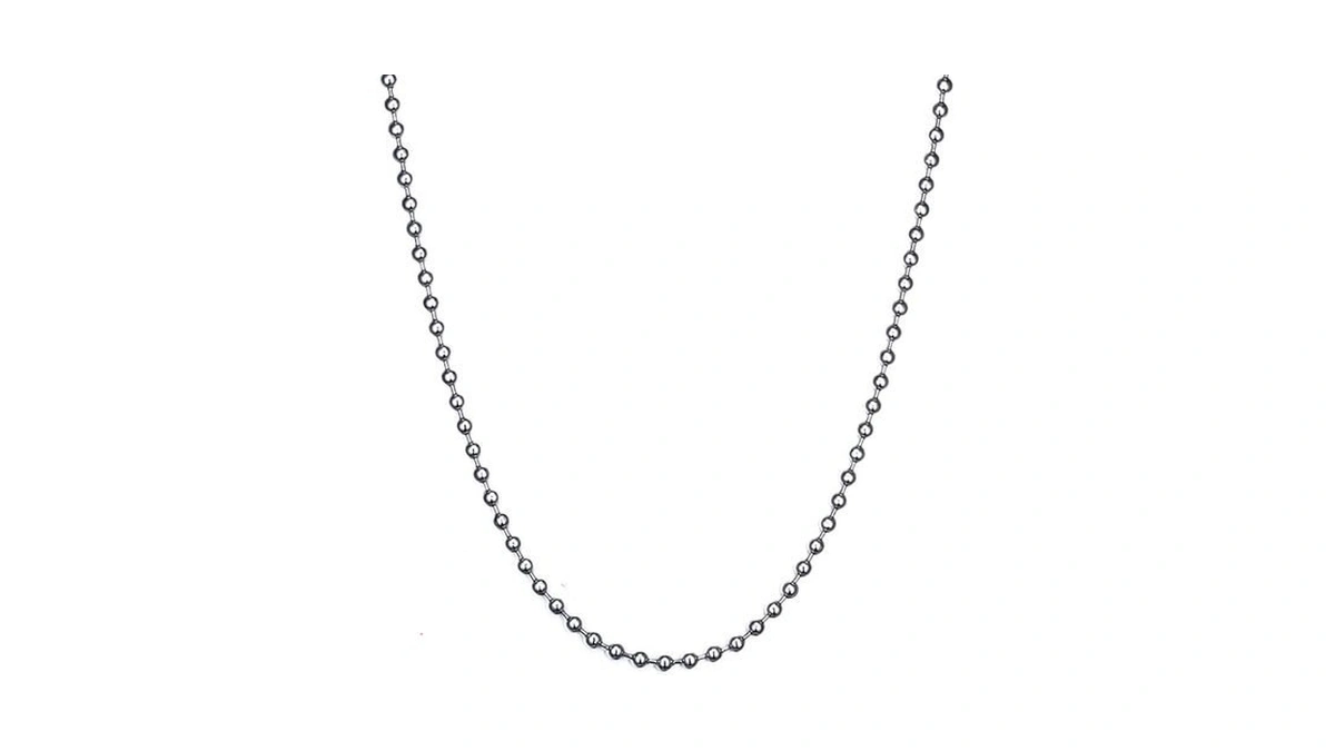 Vnox Dog Tag Chain Necklace - Stainless Steel Military Dog