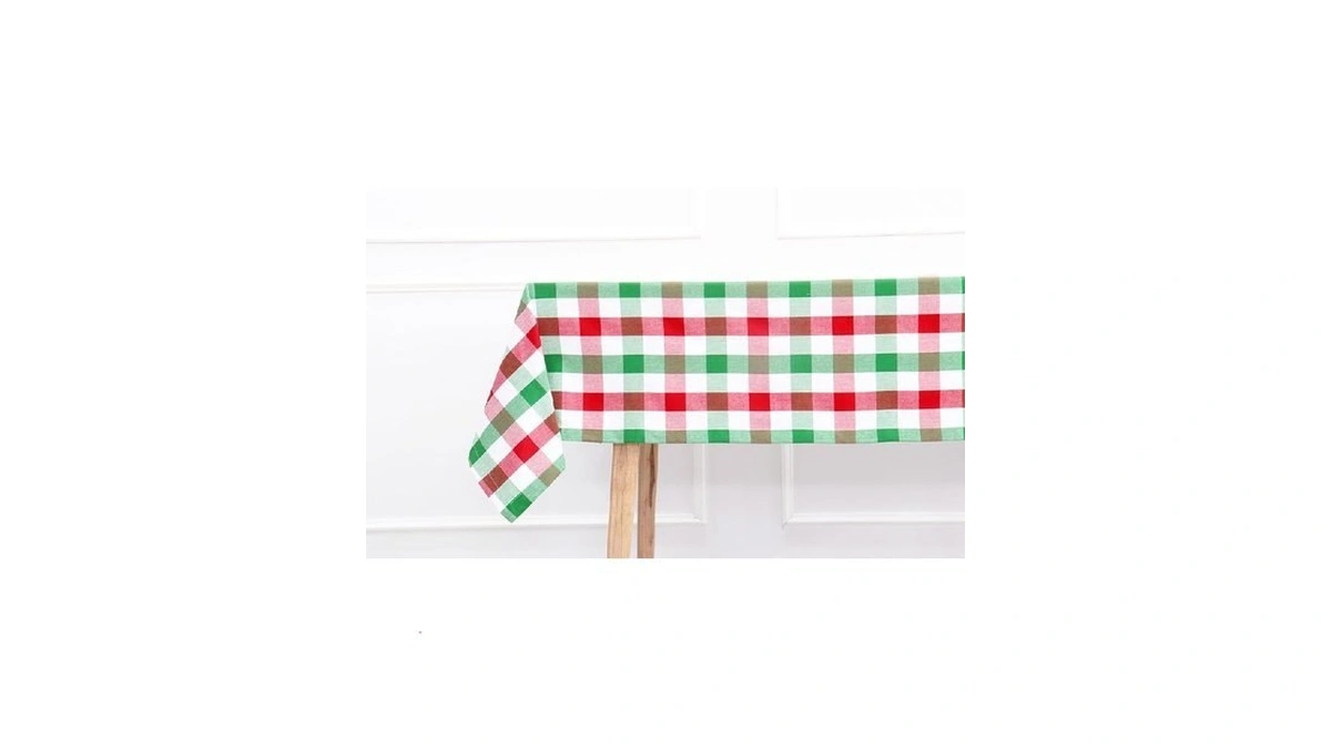Purpleessences Buffalo Plaid Tablecloth - Water Resistant Wipeable Washable Checkered