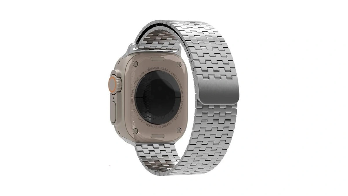 Singear Wide Metal Watch Band Compatible Apple Watch 41 40