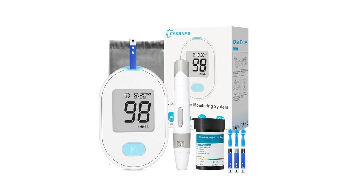Blood Glucose Monitor Kit, Blood Sugar Testing Kit With 50