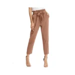 Grace Karin Women's Cropped Paper Bag Waist Pants With Pockets