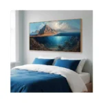 Split View Above And Below Water Canvas Art – Half