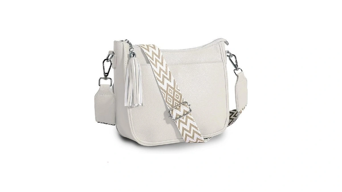 Trustjade Crossbody Purse For Women, Vegan Leather Medium Crossbody Bag,