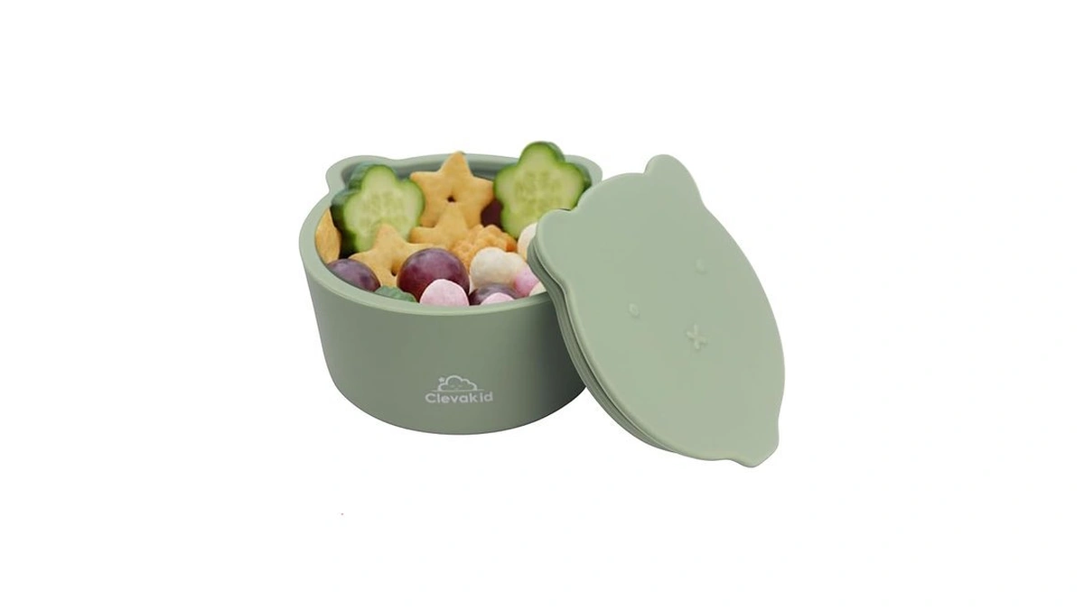 Clevakid Silicone Snack & Fruits Container – Leakproof Durable And