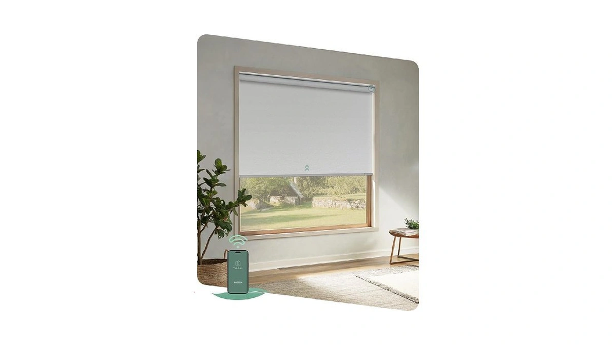 Yoolax Motorized Shades App Control, Blackout Automatic Blinds For Indoor