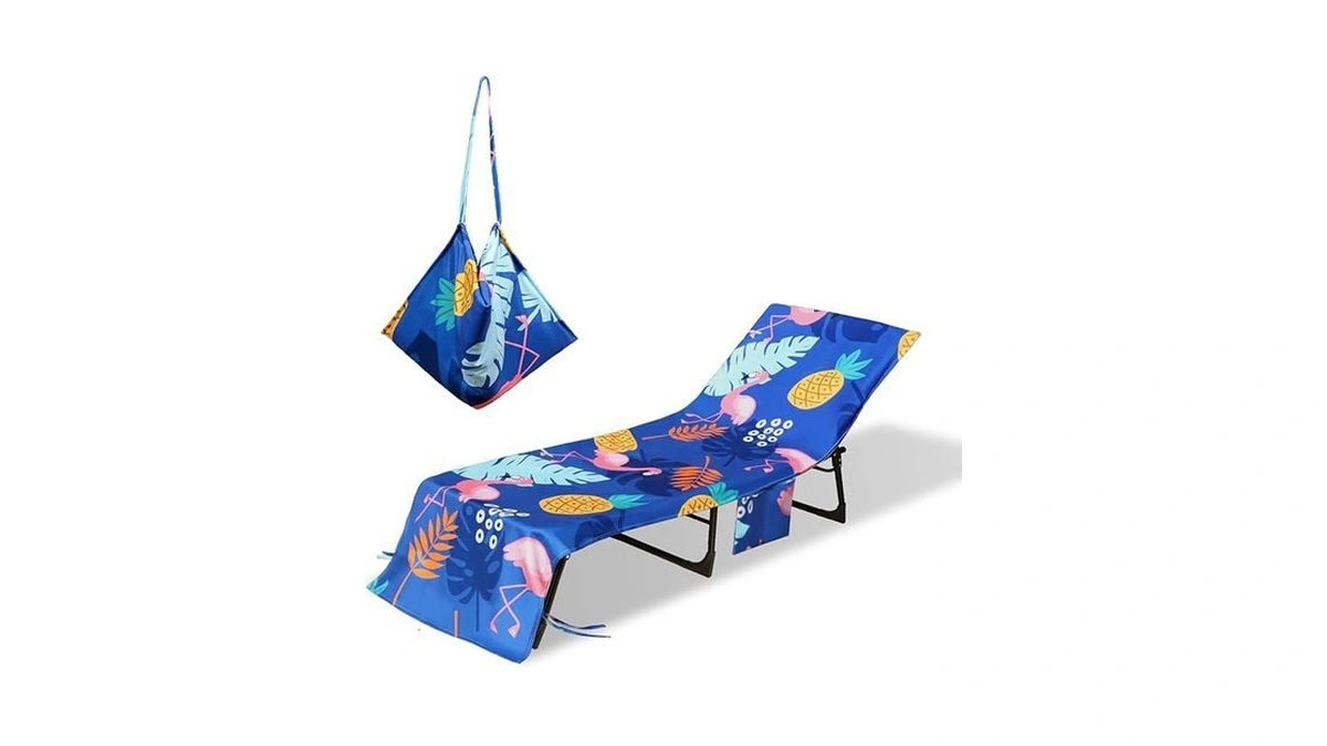 Thovsmoon Beach Lounge Chair Towel Cover,soft Microfiber Chaise Lounge Towel