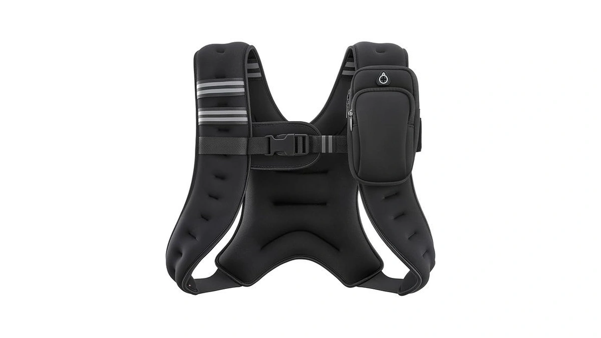 Zelus Weighted Vest, 6lb/8lb/12lb/16lb/20lb/25lb/30lb Weight Vest With Reflective Stripe For