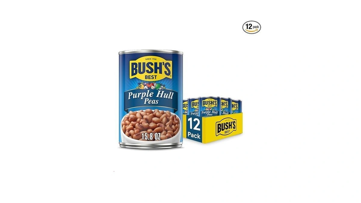 Bush's Best 15.8 Oz Canned Purple Hull Peas, Source Of