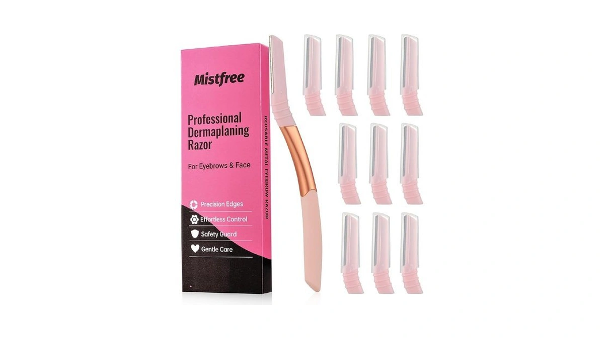 Mistfree Dermaplane Razor For Women Face, Eyebrow Razor With Reusable