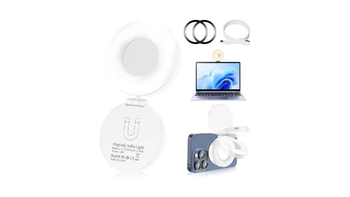 Magnetic Selfie Light, Phone Selfie Ring Light Compatible With Iphone