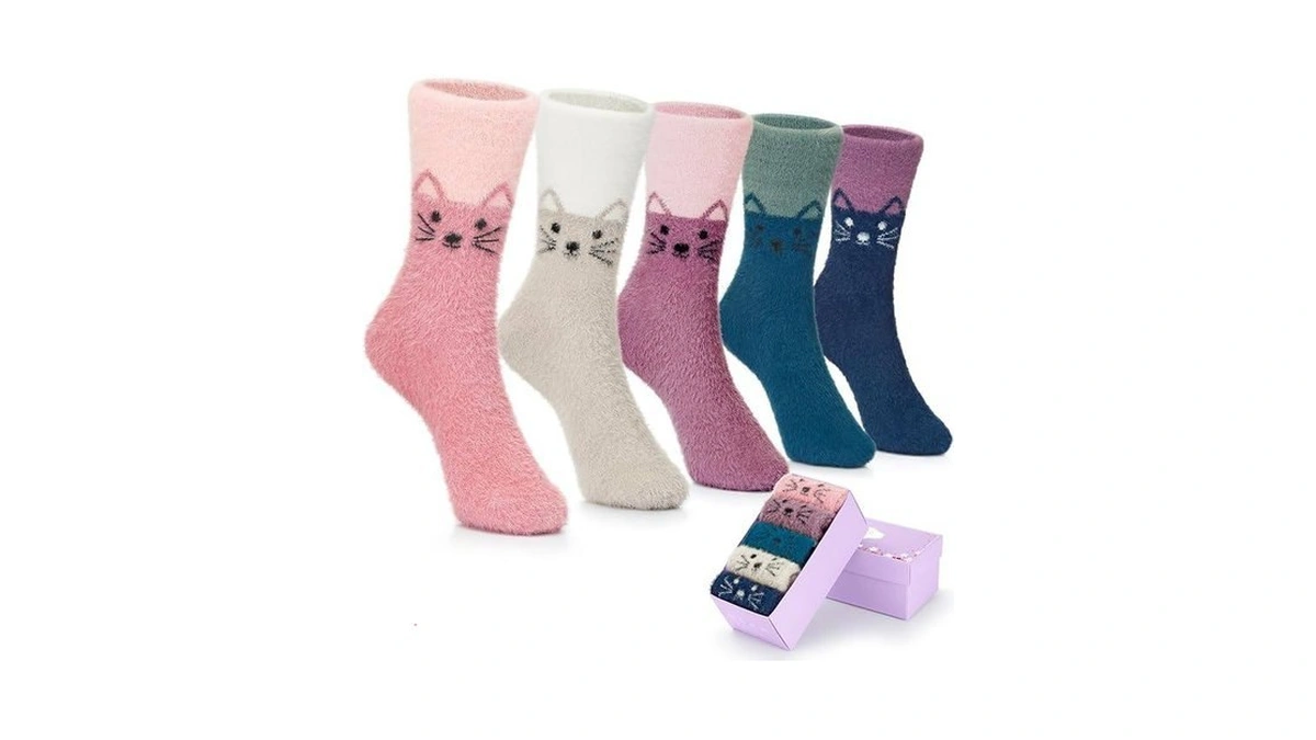 Sisosock Fuzzy Cozy Warm Socks For Women-winter Home Thick Wool